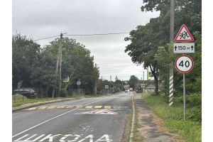 Искусственная неровность в агрогородке Полочаны установлена