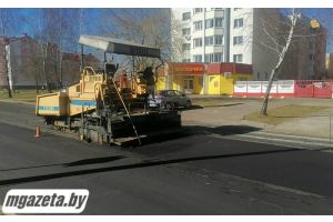 Дорожная техника на улицах Молодечно