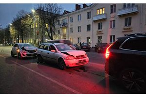 В Молодечно три автомобиля получили механические повреждения в результате столкновения