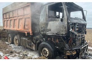 Возгорание грузового автомобиля в Молодечненском районе