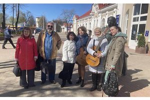 На железнодорожном вокзале в Молодечно снимали кино