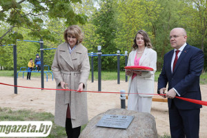 Сегодня в Молодечно на улице Крыничная открылась спортивная площадка