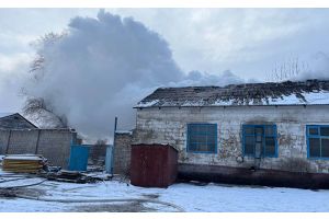 В Молодечно горело нежилое здание