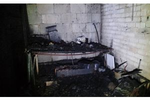Горела хозпостройка в Татарщине
