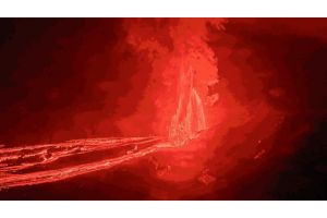 На Гавайях вулкан выпустил фонтаны лавы высотой до 480 м