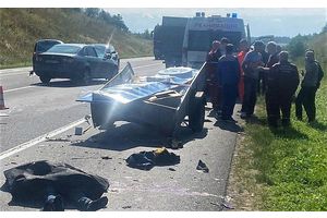 На автотрассе Минск — Молодечно погиб водитель «Лады», который остановился и вышел из машины