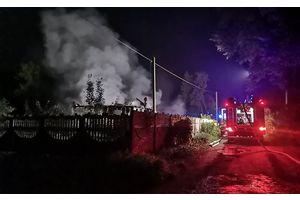 Горел дачный дом в Олехновичах
