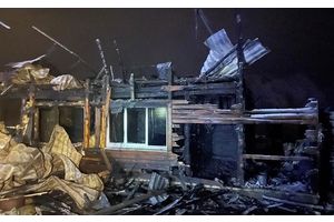 Пожар в деревне Вязынка