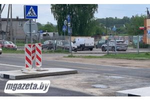 Где в деревне Красное установлен новый переход?