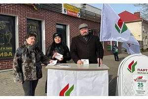 В Молодечно продолжаются предвыборные пикеты