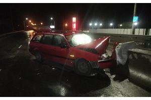 Авария на путепроводе в Молодечно