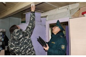 На Молодечненщине проводится пожарно-профилактическое работа в жилом секторе