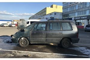 Произошло возгорание автомобиля