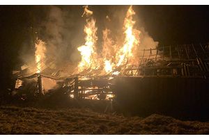 Пожар в деревне Раевка