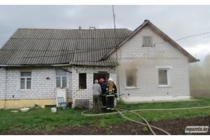 В Вытроповщине горел дом: извещатели не сработали из-за неисправности батареек