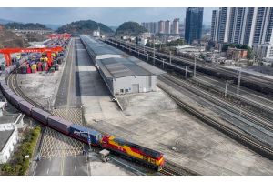 Первый в 2026 году грузовой поезд Китай-Европа отправился из провинции Гуйчжоу в Беларусь