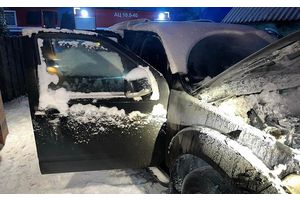 В Молодечно из-за загорания поврежден автомобиль