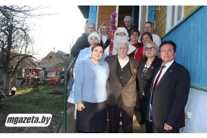 Житель Радошковичей Иван Новаковский принимал поздравления