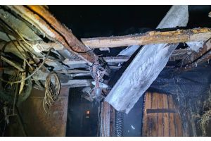 В Молодечненском районе горела хозяйственная постройка