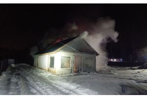 Ночью в Молодечненском районе горел дачный дом