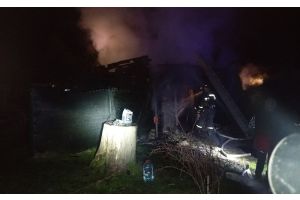 В Молодечненском районе горел сарай