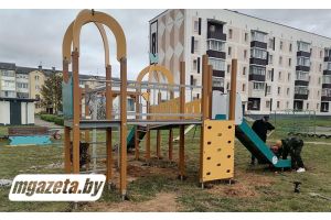 Во дворах на Сухой расцвел детский спортивно-развлекательный комплекс