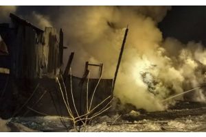 В Молодечненском районе горел сарай